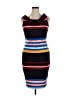 Belle + Sky Stripes Black Casual Dress Size L - photo 1