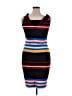 Belle + Sky Stripes Black Casual Dress Size L - photo 2