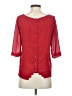 BA&SH 100% Polyester Red 3/4 Sleeve Blouse Size XS (0) - photo 2