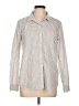 Gap 100% Cotton Polka Dots Ivory Long Sleeve Button-Down Shirt Size L - photo 1