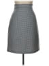 Studio C 100% Polyester Chevron-herringbone Gray Blue Formal Skirt Size 10 - photo 1