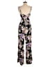 AFRM 100% Rayon Floral Black Jumpsuit Size S - photo 2