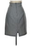 Studio C 100% Polyester Chevron-herringbone Gray Blue Formal Skirt Size 10 - photo 2