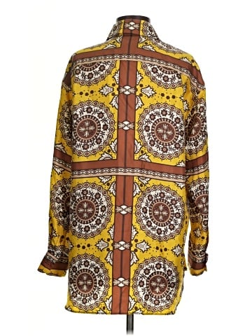 Nili Lotan Long Sleeve Silk Top (view 2)