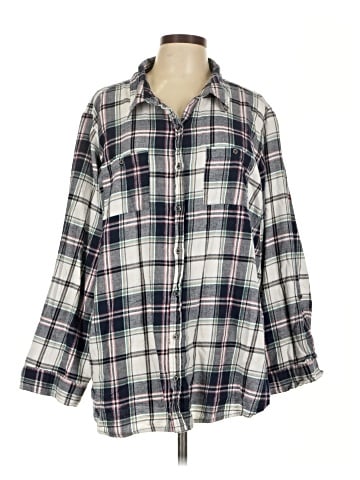 Cato Long Sleeve Button-Down Shirt (view 1)