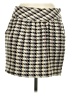 One A 100% Acrylic Houndstooth Ivory Casual Skirt Size 6 - photo 1