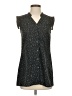 CAbi 100% Polyester Black Sleeveless Blouse Size XS - photo 1