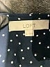 Ann Taylor LOFT 100% Polyester Polka Dots Black Long Sleeve Blouse Size L - photo 7