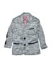 Isaac Mizrahi New York Chevron-herringbone Blue Blazer Size 2 - photo 1