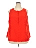 Talbots 100% Polyester Orange Sleeveless Blouse Size 18 - 20 Plus - photo 1
