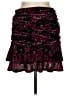 SO Tweed Black Burgundy Casual Skirt Size L - photo 1