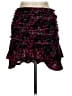 SO Tweed Black Burgundy Casual Skirt Size L - photo 2