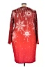 Unbranded Stars Red Cocktail Dress Size 5X - photo 2
