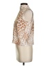 Ann Taylor 100% Polyester Animal Print Ivory Sleeveless Blouse Size XS - photo 5