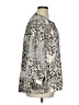 Jodifl Animal Print Silver Long Sleeve Blouse Size XL - photo 4