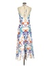 Venus 100% Polyester Tropical Blue White Casual Dress Size M - photo 2