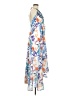 Venus 100% Polyester Tropical Blue White Casual Dress Size M - photo 4