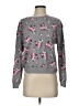No Boundaries 100% Polyester Floral Gray Pullover Sweater Size S - photo 1