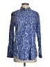 J. McLaughlin Print Blue Long Sleeve Button-Down Shirt Size S - photo 1