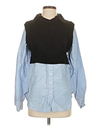 CALVIN KLEIN JEANS 3/4 Sleeve Blouse (view 1)