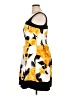 Corey P. Print Yellow Cocktail Dress Size 16 - photo 5