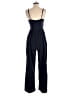 BCBGeneration 100% Polyester Solid Blue Jumpsuit Size S - photo 2