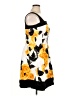 Corey P. Print Yellow Cocktail Dress Size 16 - photo 4
