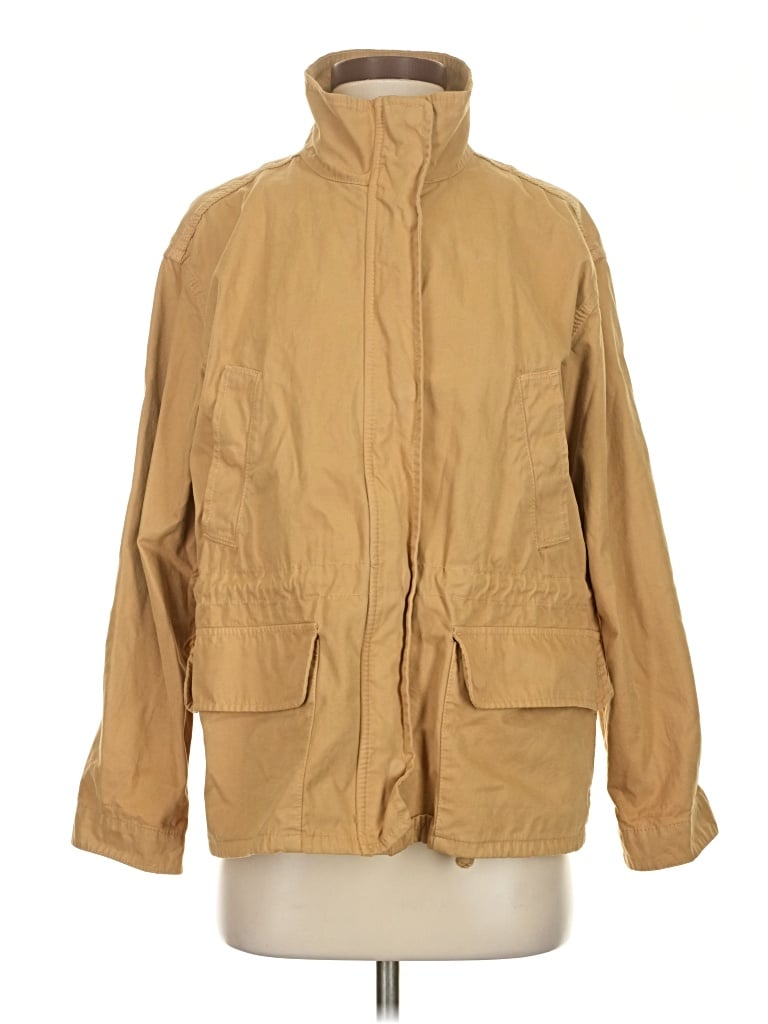 Pre-owned Madewell Raincoat In Tan