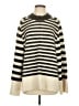 Maeve Stripes Ivory Pullover Sweater Size S - photo 1