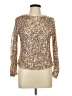 Unbranded 100% Polyester Gold Long Sleeve Blouse Size L (estimated) - photo 1