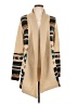 Pink Owl 100% Acrylic Aztec Or Tribal Print Tan Kimono Size L - photo 1
