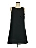 H&M 100% Polyester Solid Black Casual Dress Size 8 - photo 1