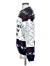 Ugly Christmas Sweater 100% Acrylic Fair Isle Graphic Hearts Blue Pullover Sweater Size XS - photo 5