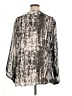 Assorted Brands 100% Polyester Silver Black Long Sleeve Blouse Size XL (estimated) - photo 2
