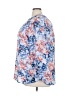 Zac & Rachel 100% Polyester Floral Blue 3/4 Sleeve Blouse Size 3X - photo 5