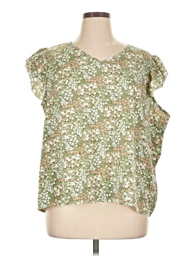 Shein Curve Short Sleeve Blouse