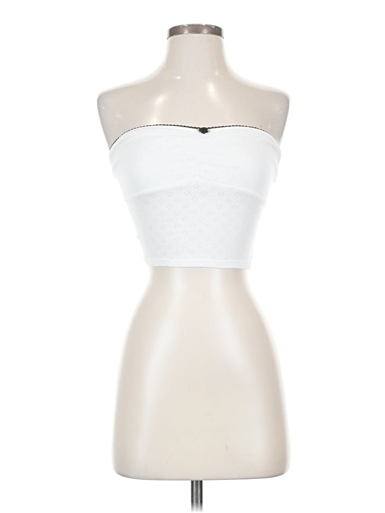 Pre-owned Pacsun Tube Top White Strapless Neckline Tops