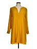 Mango Solid Yellow Casual Dress Size 6 - photo 1