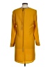 Mango Solid Yellow Casual Dress Size 6 - photo 2