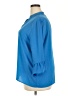 NSR 100% Polyester Blue 3/4 Sleeve Blouse Size XXL - photo 5
