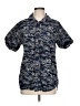 Eighty Eight 100% Cotton Blue Short Sleeve Button-Down Shirt Size L - photo 1