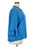 NSR 100% Polyester Blue 3/4 Sleeve Blouse Size XXL - photo 4