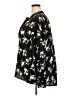 Time and Tru 100% Polyester Floral Black Long Sleeve Blouse Size 20 - photo 5