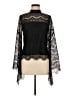 Venus Black Long Sleeve Blouse Size 6 - photo 1