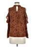 Meraki 100% Polyester Brown Sleeveless Blouse Size M - photo 2