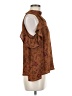 Meraki 100% Polyester Brown Sleeveless Blouse Size M - photo 4