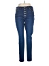 KANCAN JEANS Solid Blue Jeans Size 1X - photo 1