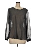 Charming Charlie Black Long Sleeve Blouse Size M - photo 1