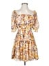 Jun & Ivy 100% Polyester Yellow Casual Dress Size S - photo 1