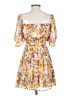 Jun & Ivy 100% Polyester Yellow Casual Dress Size S - photo 2